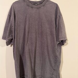 Men's Gray Acid Wash T-Shirt